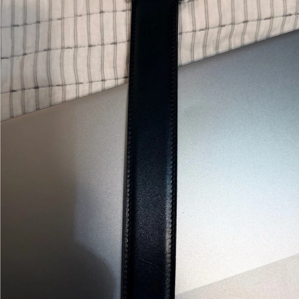 Hermes Reversible Black and Tan Leather Belt Strap
